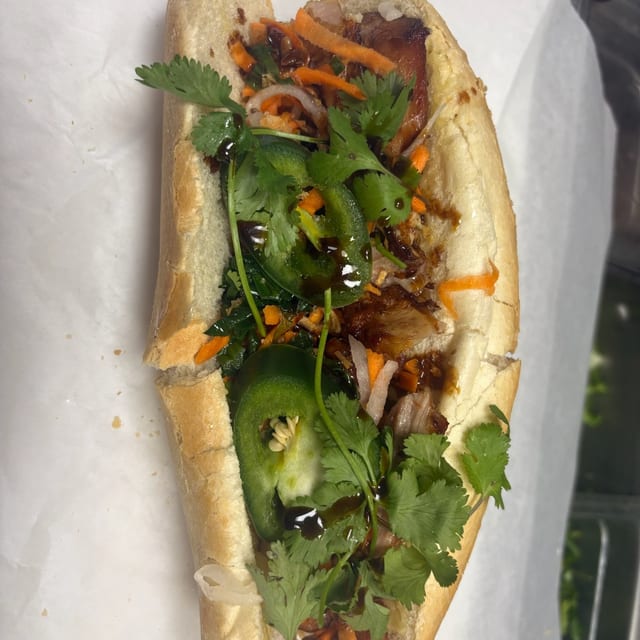 Grilled Pork Sandwich.