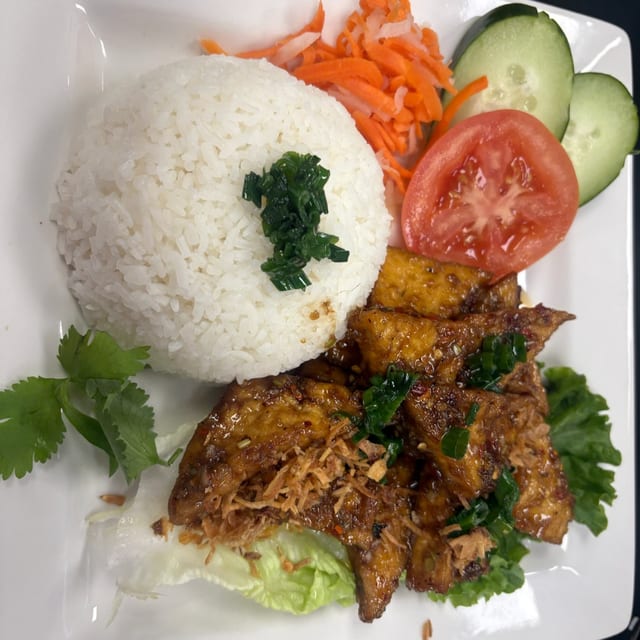 Lemongrass Tofu Plate.
