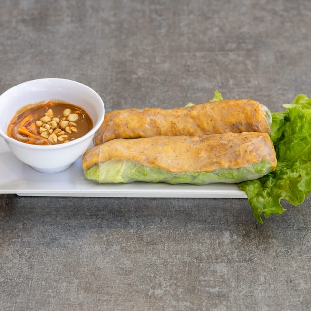 Vegetarian Spring Rolls.