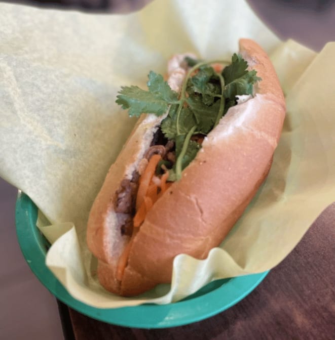 Grilled Beef Sandwich.