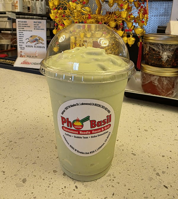 Fresh Avocado Smoothie.