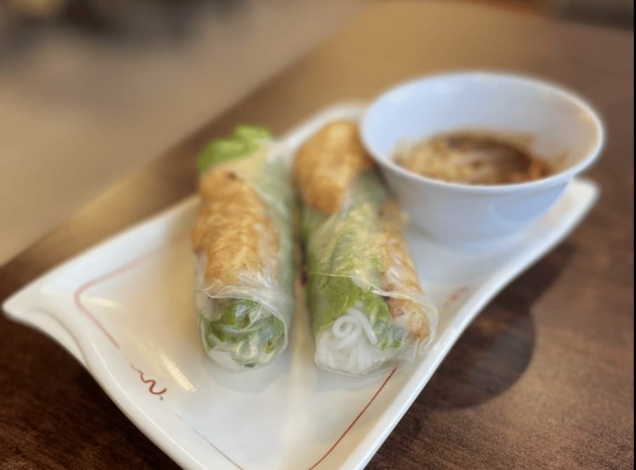 Grilled Shrimp Spring Rolls.
