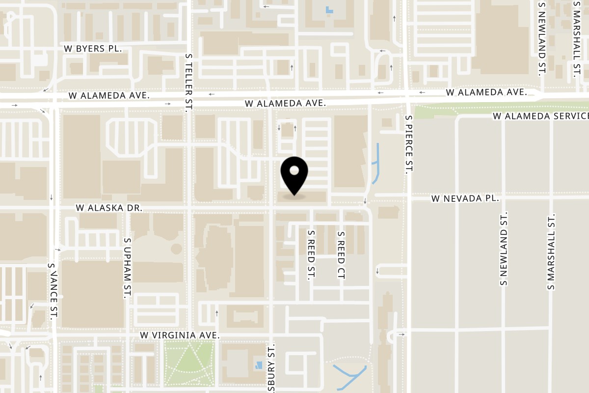 Map showing the location of Pho Saigon Basil Lakewood on 7057 West Alaska Drive in Lakewood